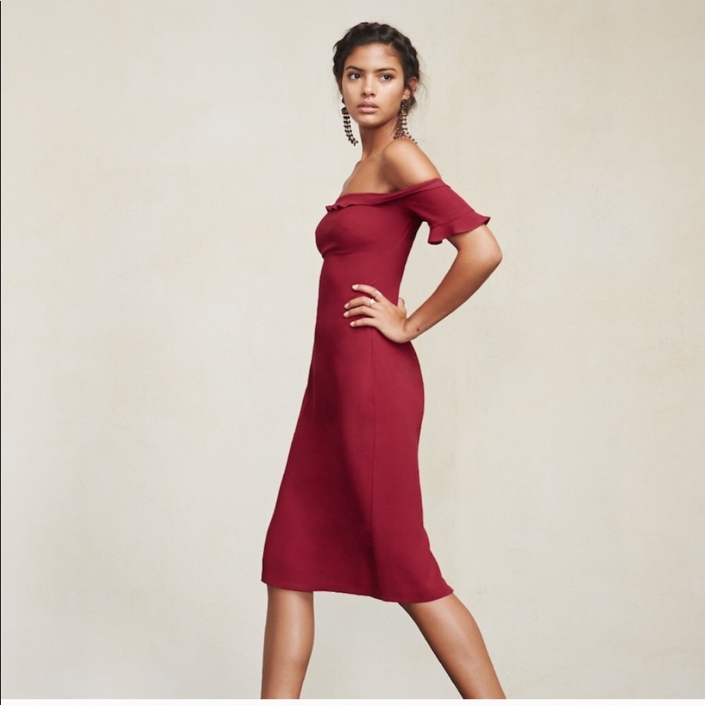 Reformation red Antonina dress